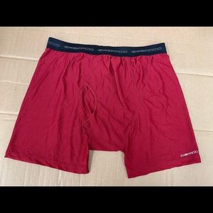 Exofficio men’s boxer briefs size large red NWOT